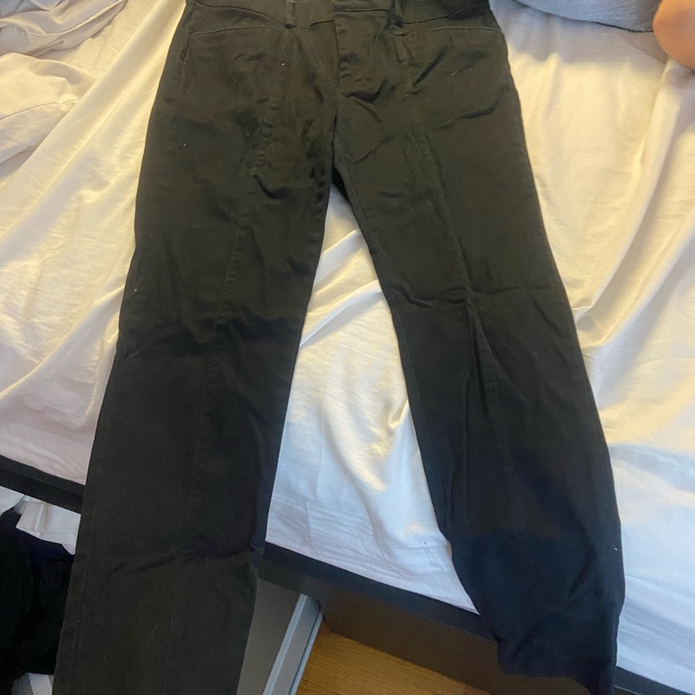 Black soft work pants